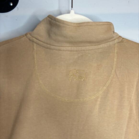 The Normal Brand Puremeso Quarter Zip Pulliver in Dune - Picture 10 of 10